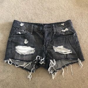 Distressed shorts